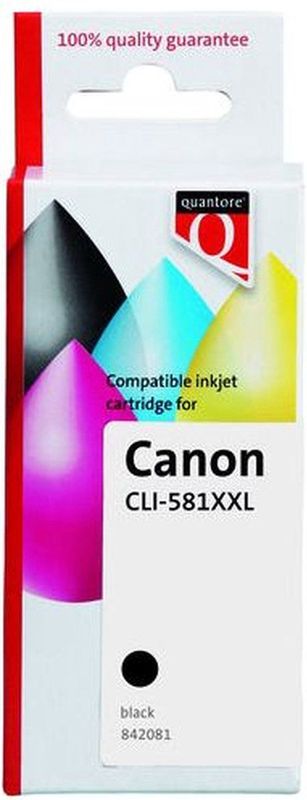 Quantore - Alternatief Inktcartridge - Pigment Zwart - Geschikt voor Canon CLI-581XXL