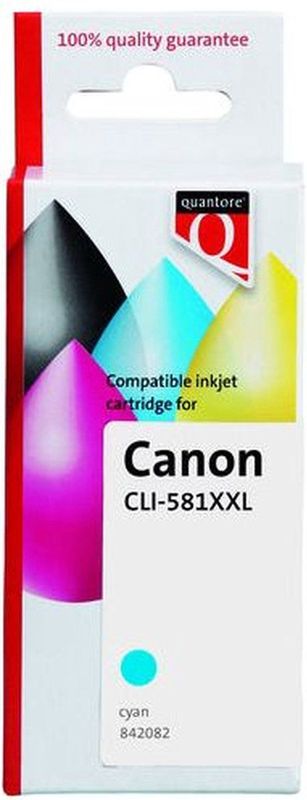 Quantore - CLI-581XXL - Inktcartridge - Blauw - Alternatief voor Canon