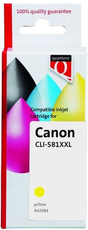 Quantore - Alternatief Inktcartridge - Geel - Geschikt voor Canon CLI-581XXL