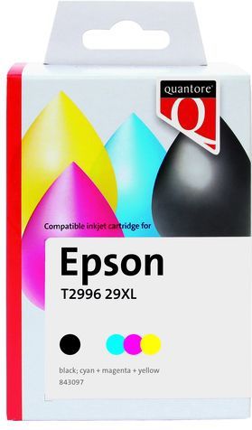 Quantore - Alternatief Inktcartridge - Zwart - Geschikt voor Epson 29XL