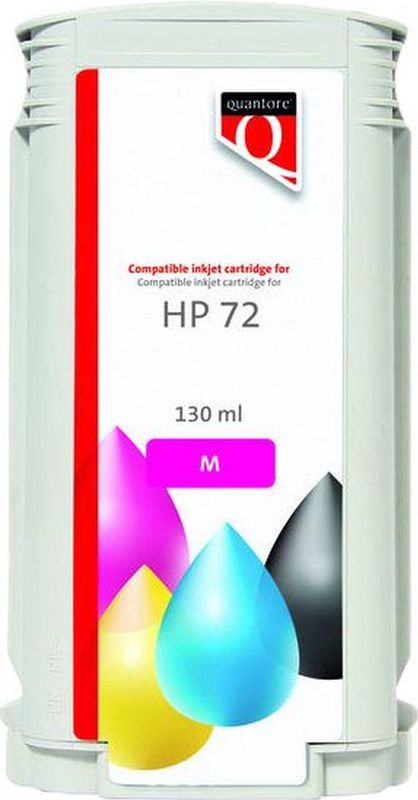 Quantore - C9372A - Inktcartridge - Rood - Alternatief voor HP 72