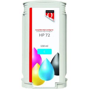Inktcartridge quantore hp 72 c9371a blauw | 12 stuks