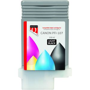 Quantore - PFI-107 - Inktcartridge - Licht Zwart - Alternatief voor Canon