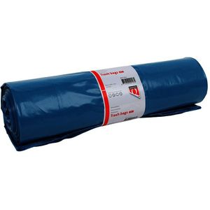 Afvalzak Quantore LDPE T50 240L blauw extra stevig 10 stuks