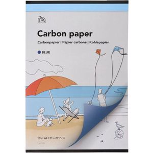Carbonpapier Qbasic A4 21x29 - 7cm 10x blauw