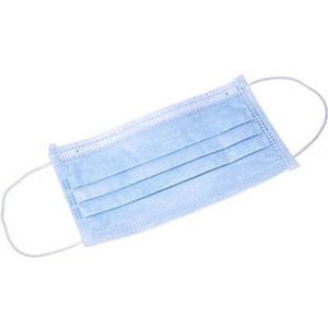 Mondkapje Budget 3-Laags blauw 50 stuks in een doos