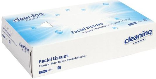 Cleaninq - Facial Tissues - Wit - 2-laags - 100 stuks
