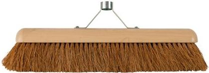 Cleaninq - Houten Zaalbezem - 50cm - Kokosvezel - Binnengebruik