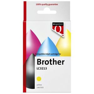 Inktcartridge Quantore alternatief tbv Brother LC3213 geel | 1 stuk