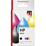 Quantore - HP 305XL - Inktcartridge - Zwart + Kleur - 2 Stuk