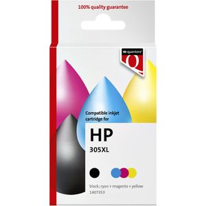 Quantore - HP 305XL - Inktcartridge - Zwart + Kleur - 2 Stuk