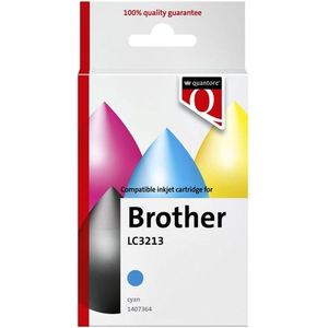 Inktcartridge quantore brother lc3213 blauw | 1 stuk | 12 stuks