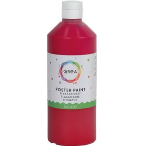 Plakkaatverf qrea rood 500ml