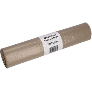 Afvalzak Cleaninq 70x110cm LDPE recycled T50 120L transparant