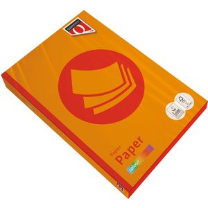Kopieerpapier Quantore Colour A4 80gr oranje 500 vel