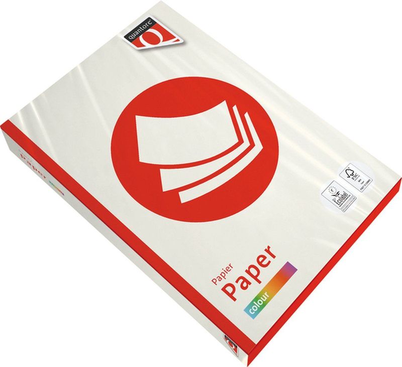 Kopieerpapier Quantore Colour A4 80gr roomwit 500 vel