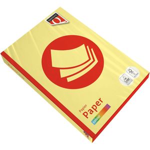 Kopieerpapier Quantore Colour A4 80gr geel 500 vel | 5 stuks