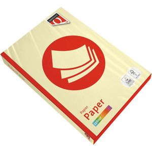 Kopieerpapier Quantore Colour A3 80gr kanariegeel 500 vel