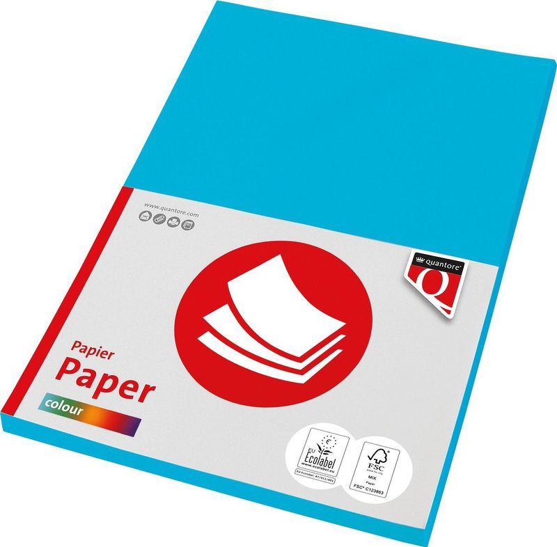Quantore - Col-100 - Kopieerpapier - A4 - 80 gram - Azuurblauw