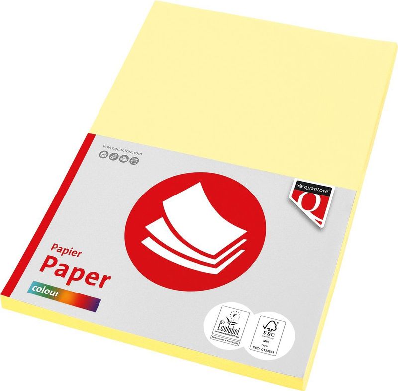 Quantore - Col-50 - Kopieerpapier - Kanariegeel - A4 - 160 gram