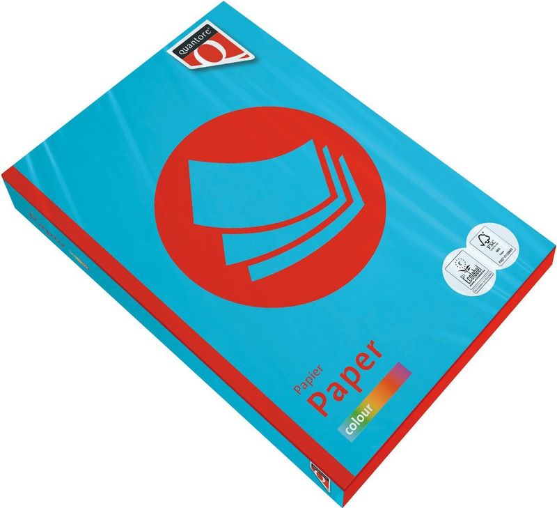 Kopieerpapier Quantore Colour A3 120gr azuurblauw 250 vel