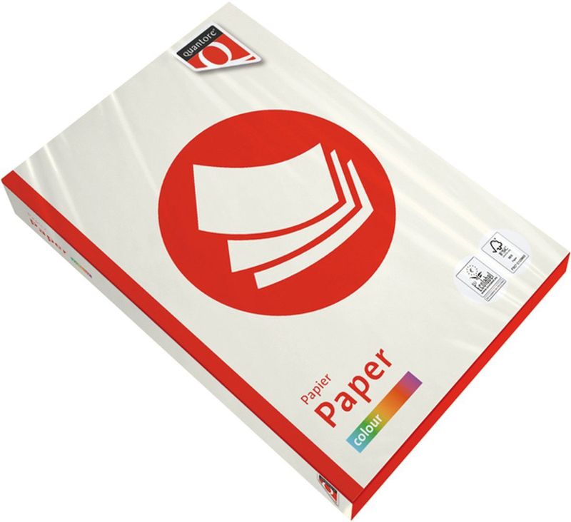 Kopieerpapier Quantore Colour A4 120gr roomwit 250 vel