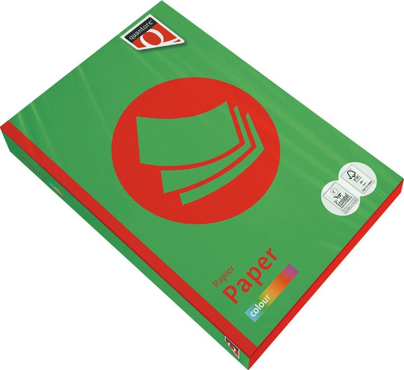 Kopieerpapier Quantore Colour A4 120gr grasgroen 250 vel | 5 stuks