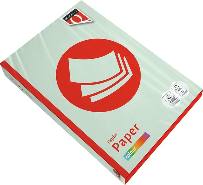 Quantore - Colour - Kopieerpapier - Lichtgroen - A4 - 120 gram - 5 stuks