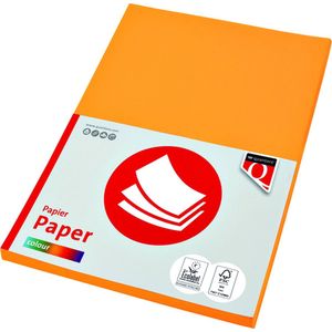Quantore - Col-50 - Gekleurd Papier - Diepgeel - 160g A4 - 10 Stuks
