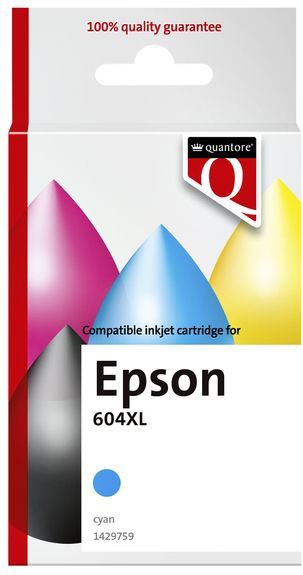 Quantore - 604XL - Inktcartridge - Blauw - Alternatief voor Epson
