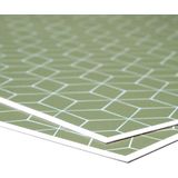 Placemat hexagon groen