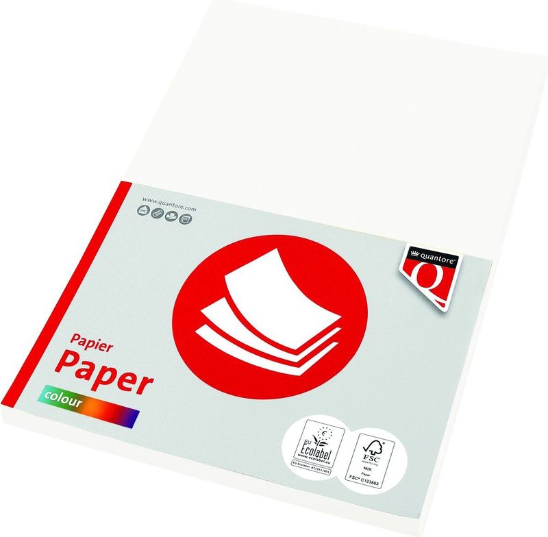 Quantore - Kopieerpapier - A4 - 80gr - Wit - 100 Vel - 10 Stuks