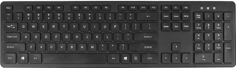 Quantore - QWERTY - Draadloos Toetsenbord - Zwart - Compact