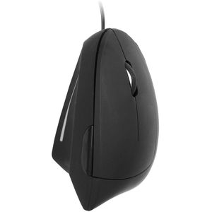 Quantore - Ergonomische Muis - Zwart - Bedraad - USB-A