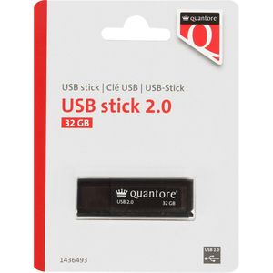 Quantore - USB-stick - Zwart - 32GB - USB 2.0