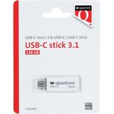 Quantore - USB-C - USB-stick - Zilver - 128GB - 3.1