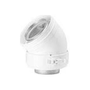Burgerhout Alu fix concentrische bocht 45° 80/125mm 400453905