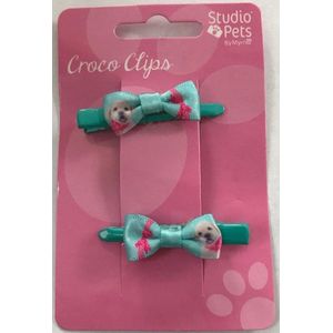 Studio Pets - Haarclipjes Groen Hond