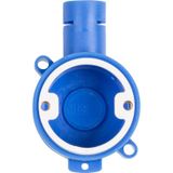 Hafobox - Inbouwdoos - Blauw - Kunststof - Rond - Draaibare Ring