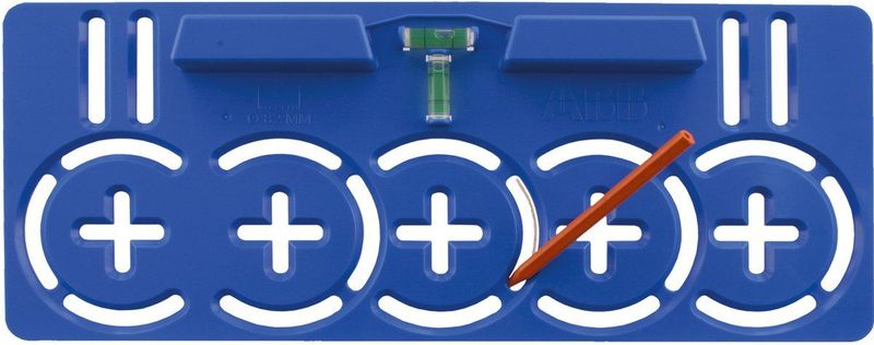 HAF - Aftekenmal - Blauw - Voor ABB Inbouwdozen