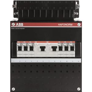 ABB uitbreidingsgroepenkast 1 fase 2 aardlekschakelaars 6 groepen 220 x 280