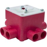 Inbouwdoos - Rood - Kunststof - Brandwerend - Vierkant