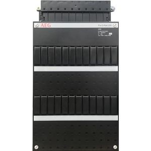 AEG lege groepenkast Fix-O-Rail 2-rijen 24 modules met din rail, invoerstuk en afdekstroken 220x390mm