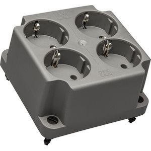 Afdekking - Grijs - Gerecycled Plastic - Voor ABB Hafobox 3640