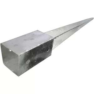 Alberts 212278 L-paalhouder voor vierkante houten paal | om vast te schroeven | thermisch verzinkt | totale hoogte 470 mm | breedte 95 mm Alberts 212278 L-paalhouder voor vierkante houten paal | om vast te schroeven | thermisch verzinkt | totale hoogte 470 mm | breedte 95 mm
