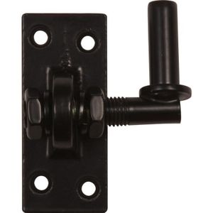 Plaatduim Verstelbaar 16 mm zwart