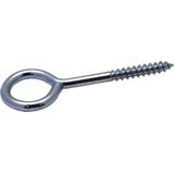 Gebu - Schroefoog - Verzinkt - Staal - 6 x 47 x 25mm - 100 Stuk