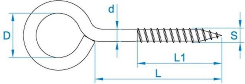 Zware Schroefogen - Gegalvaniseerd - Voor Binnen- en Buitengebruik