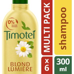 Timotei Timotei Shampoo Blond Lumière 0% Paraben 0% Colorant - 6x300 ml