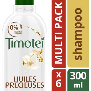 6x300 ml Timotei Precious Oil Shampoo 0% Paraben 0% Colorant